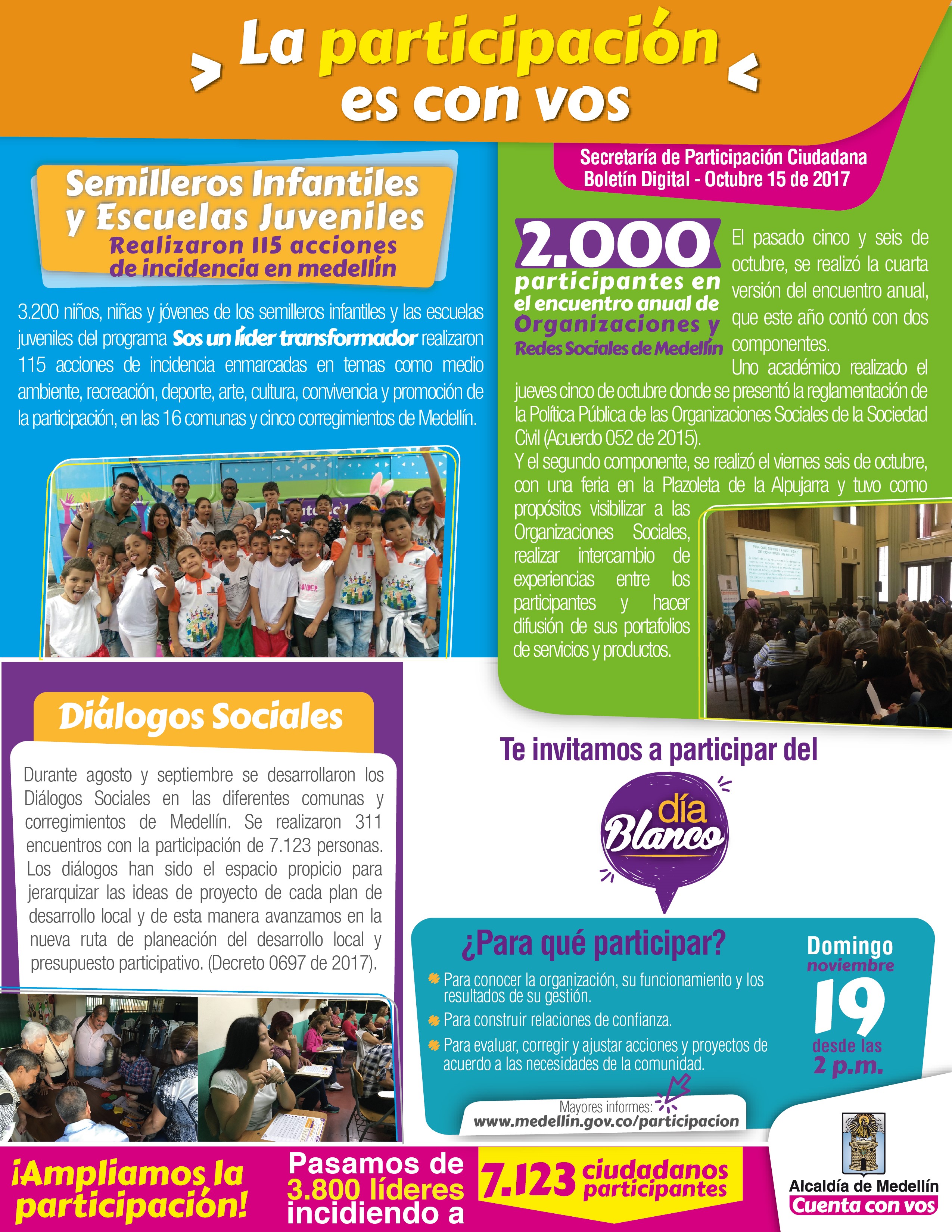 Bolet&iacute;n informativo - La participaci&oacute;n es con vos